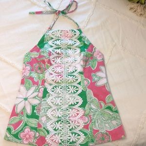Lilly Pulitzer size 4 halter shirt